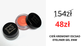 CIEŃ KREMOWY ESCSAO I EYELINER GEL ENW CZARNY