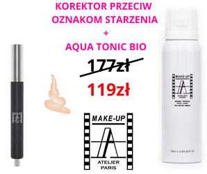 ZESTAW! KOREKTOR PRZECIW OZNAKOM STARZENIA + AQUA TONIC BIO